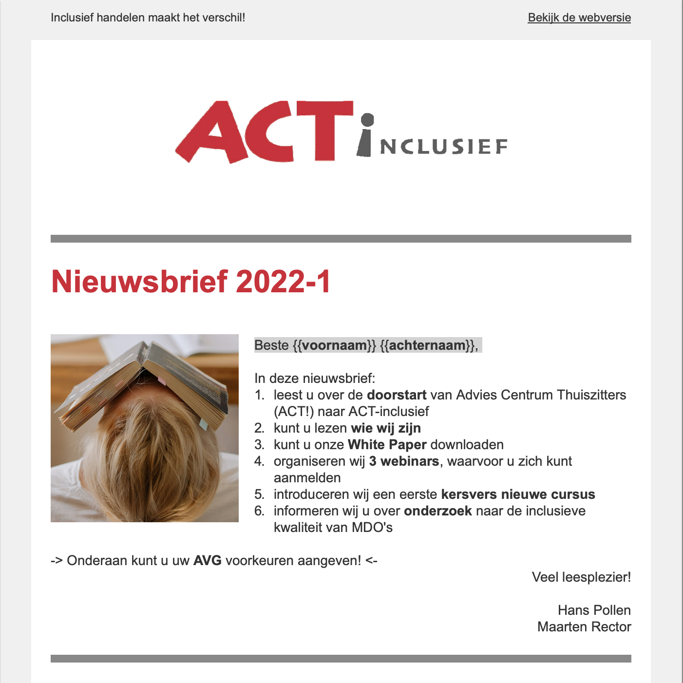 Voorblad Nieuwsbrief 2022-1